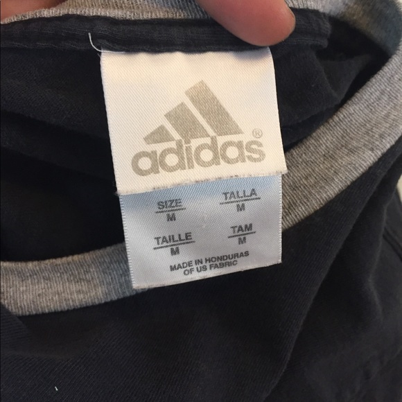 Adidas Lacrosse navy blue shirt sleeve shirt - Picture 5 of 5